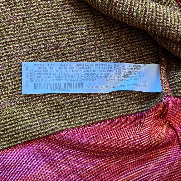 Zara Knit Jacquard Cactus Collared Button Cardigan Sweater - Picture 11 of 12